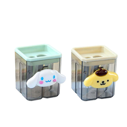 2PCS Pencil Sharpener, Lip Liner Sharpener, sharpened Pencil, Children's Pencil, Office Supplies, School Supplies, School (2), Transparent