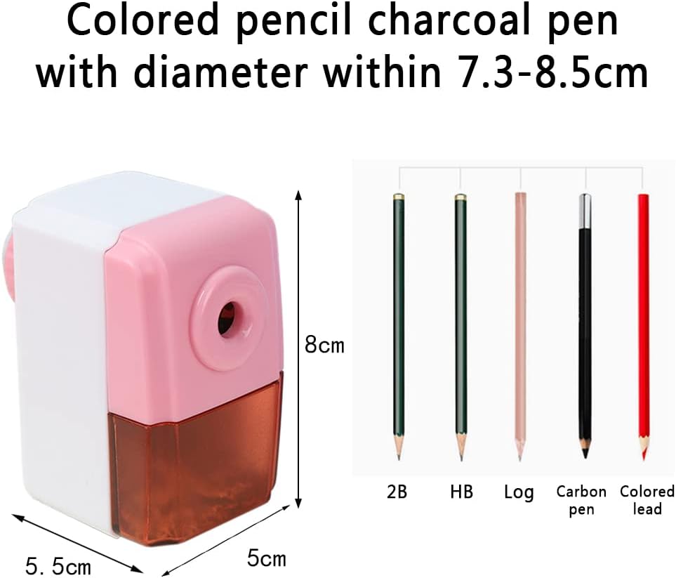 Pencil Sharpeners Manual Sharpener Desktop Colored Pencil Sharpener Handheld Children Kids Gift School Stationery Office Students Supplies (Blue)