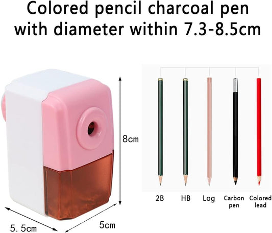 Pencil Sharpeners Manual Sharpener Desktop Colored Pencil Sharpener Handheld Children Kids Gift School Stationery Office Students Supplies (Blue)
