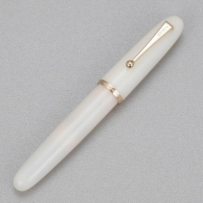 Jinhao 9019 Fountain Pen Dadao Series Ivory White #8 Heartbeat Fine Nib Large Converter Smooth Writing Instrument