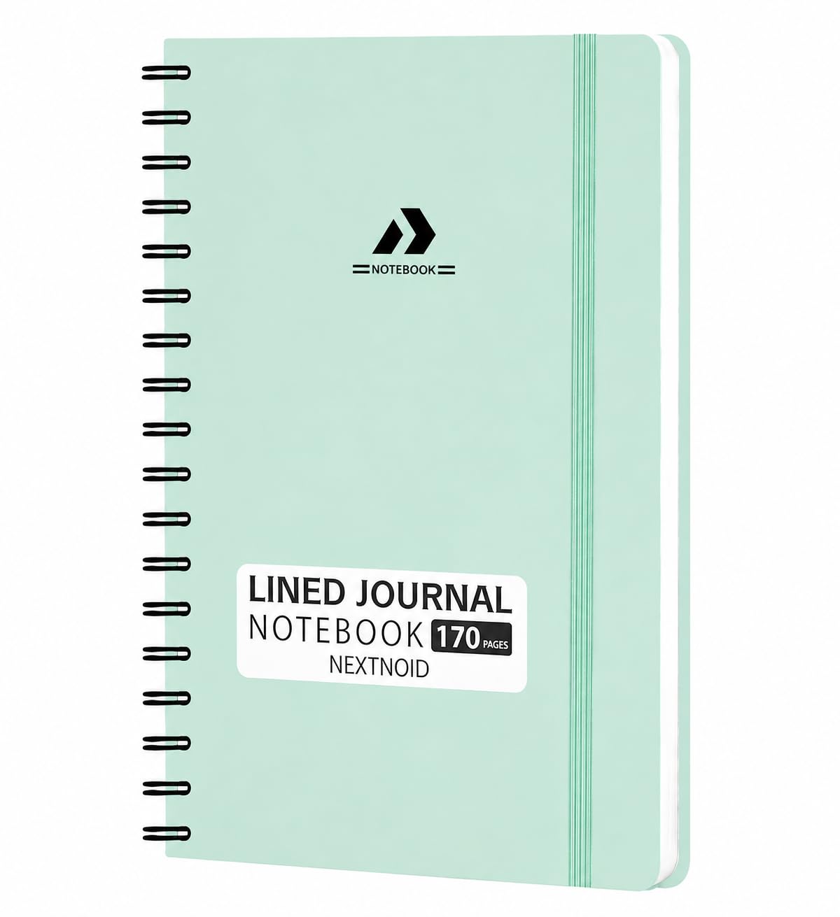 Nextnoid Lined Spiral Notebook Journal For Women & Men - A5(5.8" x 8.3") 170 Pages, Hardcover Notebooks for Work & Note Taking, College Ruled Journals for Writing - Grey