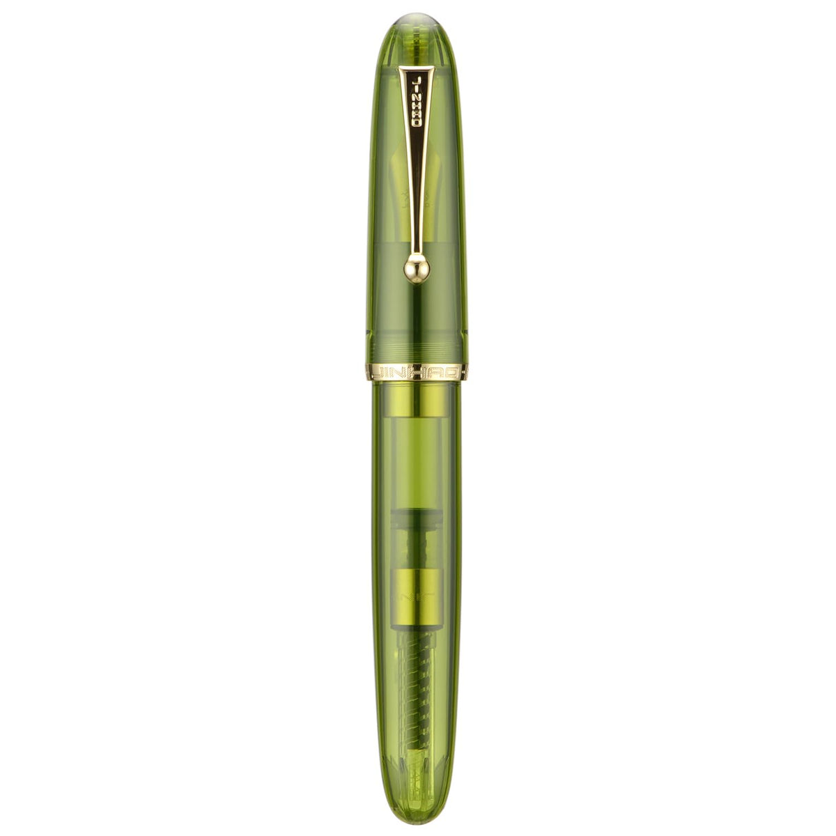Jinhao 9019 Fountain Pen Dadao Series Ivory White #8 Heartbeat Fine Nib Large Converter Smooth Writing Instrument