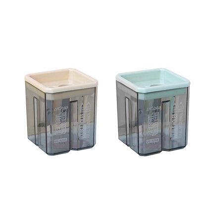 2PCS Pencil Sharpener, Lip Liner Sharpener, sharpened Pencil, Children's Pencil, Office Supplies, School Supplies, School (2), Transparent