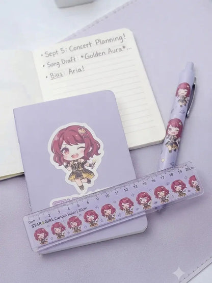 Custom Kawaii 20cm Ruler (Personalized Stationery)