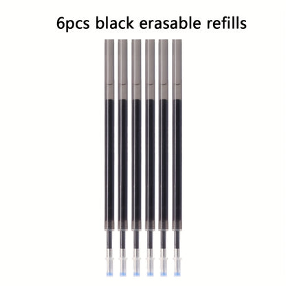 Fine Writing Instruments • 6 Plastic Erasable Pens • 0.5Mm Pointed Needle • Plastic Grip Design for Improved Grip Comfort • 6 Colours to Choose From • Easy to Erase Water Pen for Drawing Writing • Student Stationery • Back to School Supplies