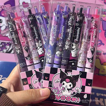 Random 1pc Ins High-V Series Click Pen Student Quick-Dry Good to Write Test-Taking Pen 0.5Mm Black Neutral Pen Full