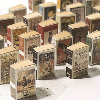 Originality Retro Small Notebook Mini Die Cast Notebook Tearable Portable Vintage Memo Note