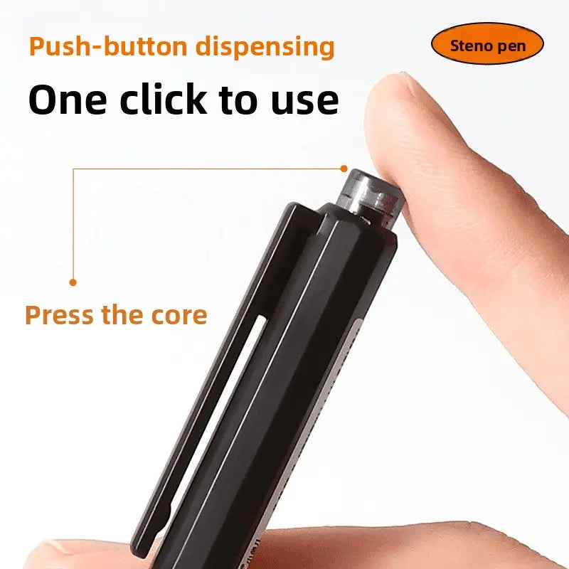 YuXiaoyuer 7808 Click Gel Pen 0.5mm ST Tip Quick Note Black Ink School Office Writing Pen