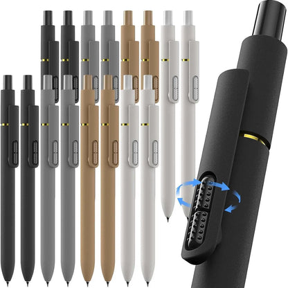 Hiacry 8 Pcs Gel Pens - 0.7mm Fine Point Smooth Writing Black Ink, Quick-Dry Long Lasting Fidge Pens, School & Office Supplies for Men Women tiktokshopbacktoschool,back to school,back to school haul