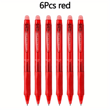 Fine Writing Instruments • 6 Plastic Erasable Pens • 0.5Mm Pointed Needle • Plastic Grip Design for Improved Grip Comfort • 6 Colours to Choose From • Easy to Erase Water Pen for Drawing Writing • Student Stationery • Back to School Supplies