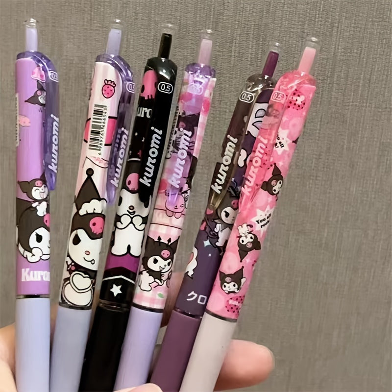 [Hello Kitty Gel Pen] Sanrio Hello Kitty Kurumi ST Quick-Drying Click Pen, Cartoon Gel Pen, Random Pattern