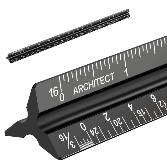 Architectural Scale Ruler, Imperial Measurements 12''