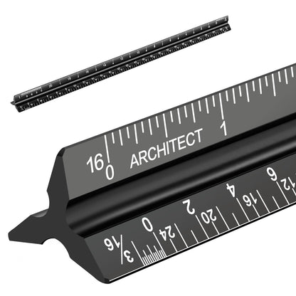 Architectural Scale Ruler, Imperial Measurements 12''