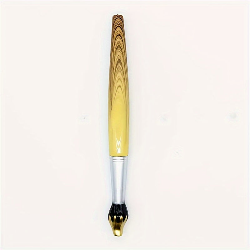 Creative Wood Grain Effect Brush-Shaped Ballpoint Pen - Unique Gift, Colorful Writing Tool, Oil Painting Design, Durable Tip, Smooth Writing Experience - Perfect for Study Supplies, Office, Artistic Expression