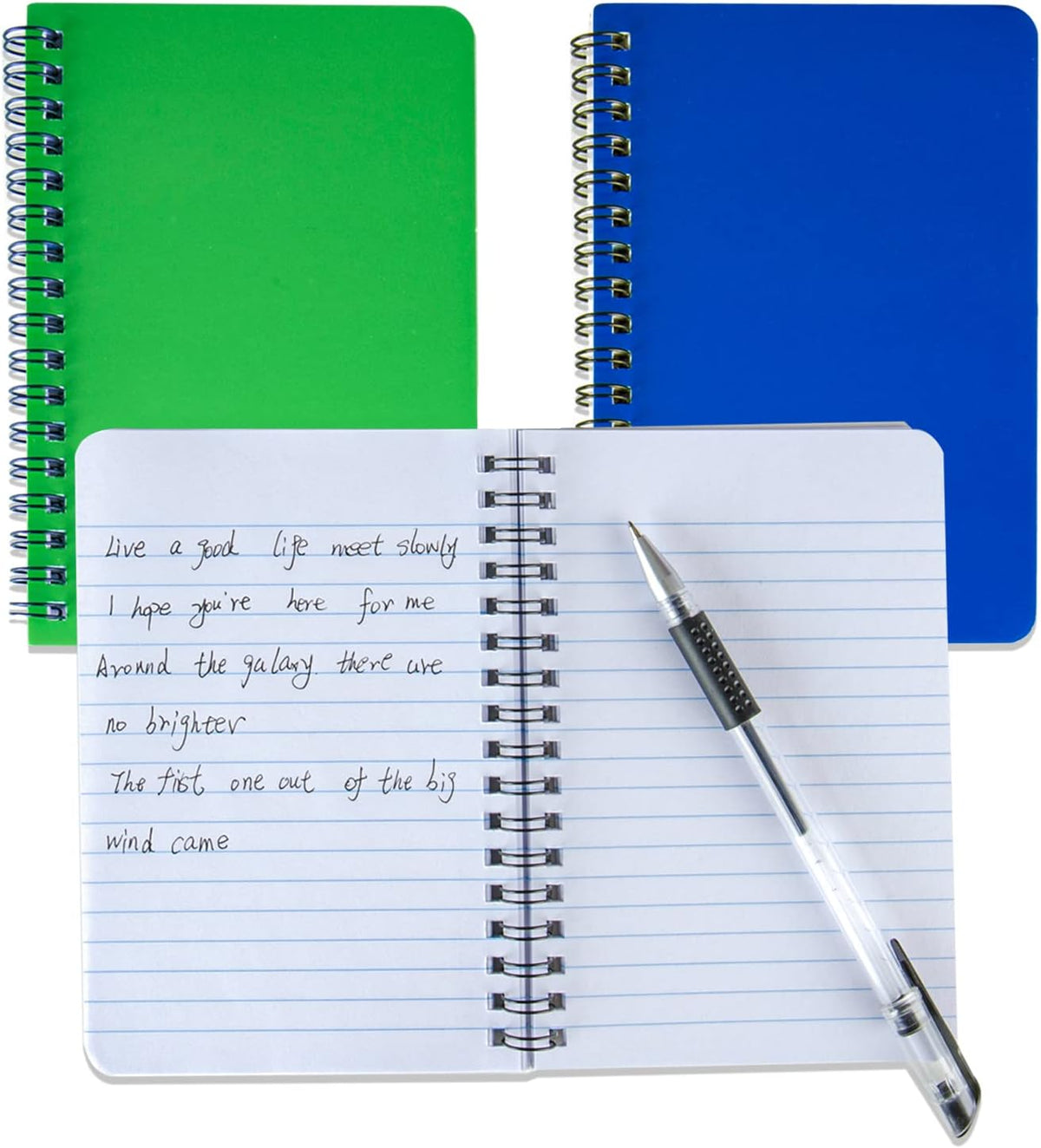 YiHenTiezz 8Pack Beige Small Spiral Notebook 4.2"x 6.1" Pocket Notepad