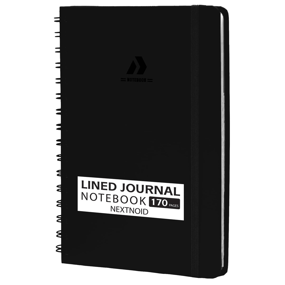 Nextnoid Lined Spiral Notebook Journal For Women & Men - A5(5.8" x 8.3") 170 Pages, Hardcover Notebooks for Work & Note Taking, College Ruled Journals for Writing - Grey
