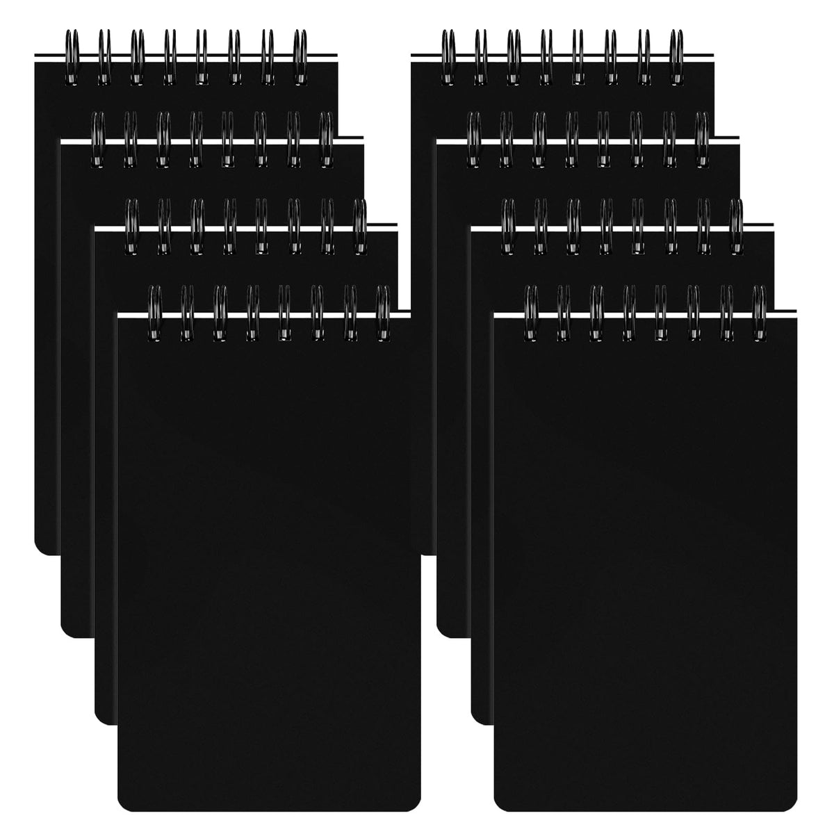 Thboxes 8 Pack Pocket Notebooks, 3 X 5 In Spiral Notepads, Lined