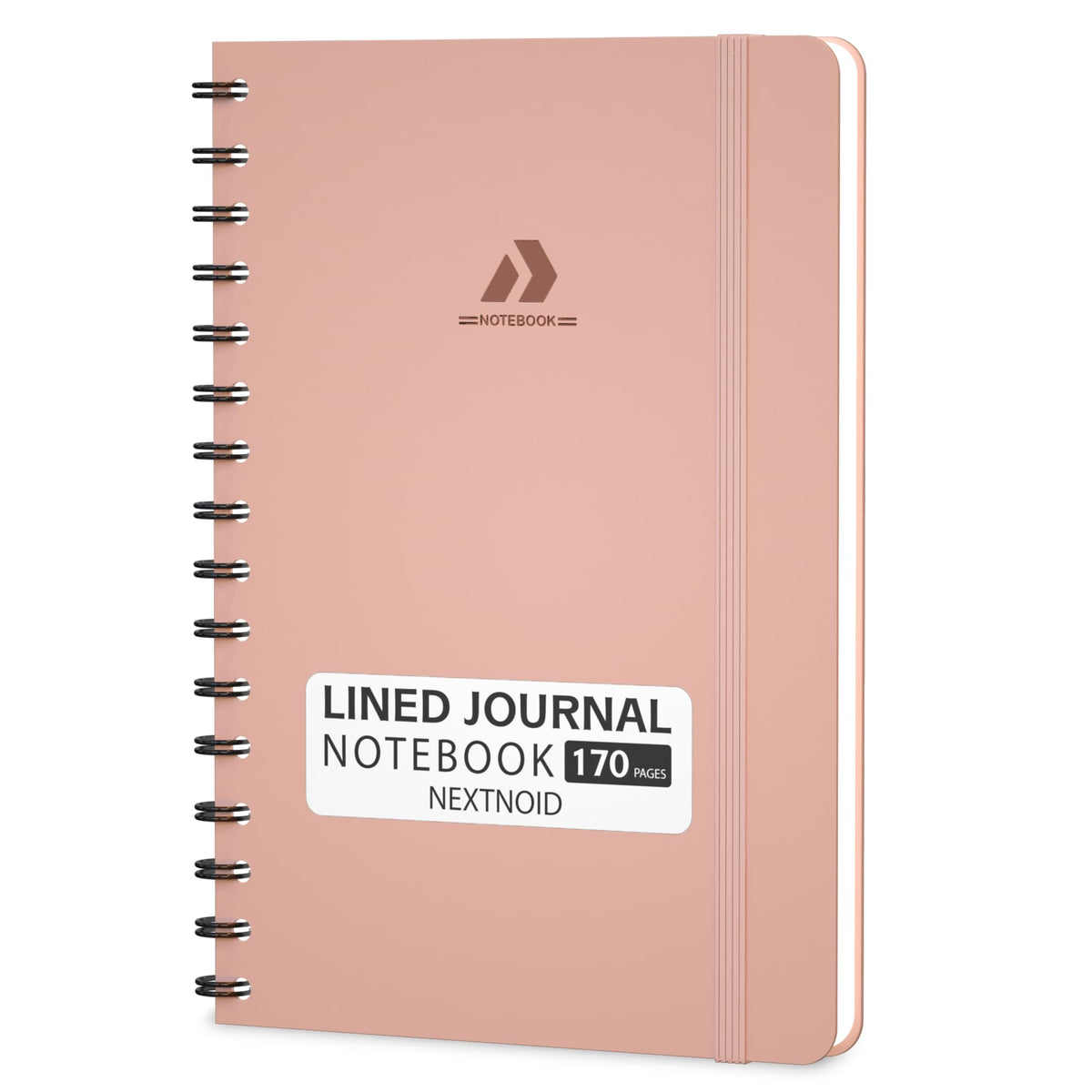 Nextnoid Lined Spiral Notebook Journal For Women & Men - A5(5.8" x 8.3") 170 Pages, Hardcover Notebooks for Work & Note Taking, College Ruled Journals for Writing - Grey