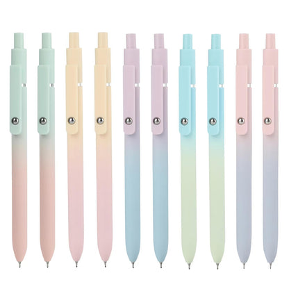 Ddaowanx Gel Pens,6 Pcs 0.5mm Retractable Quick Dry Black Ink Pens