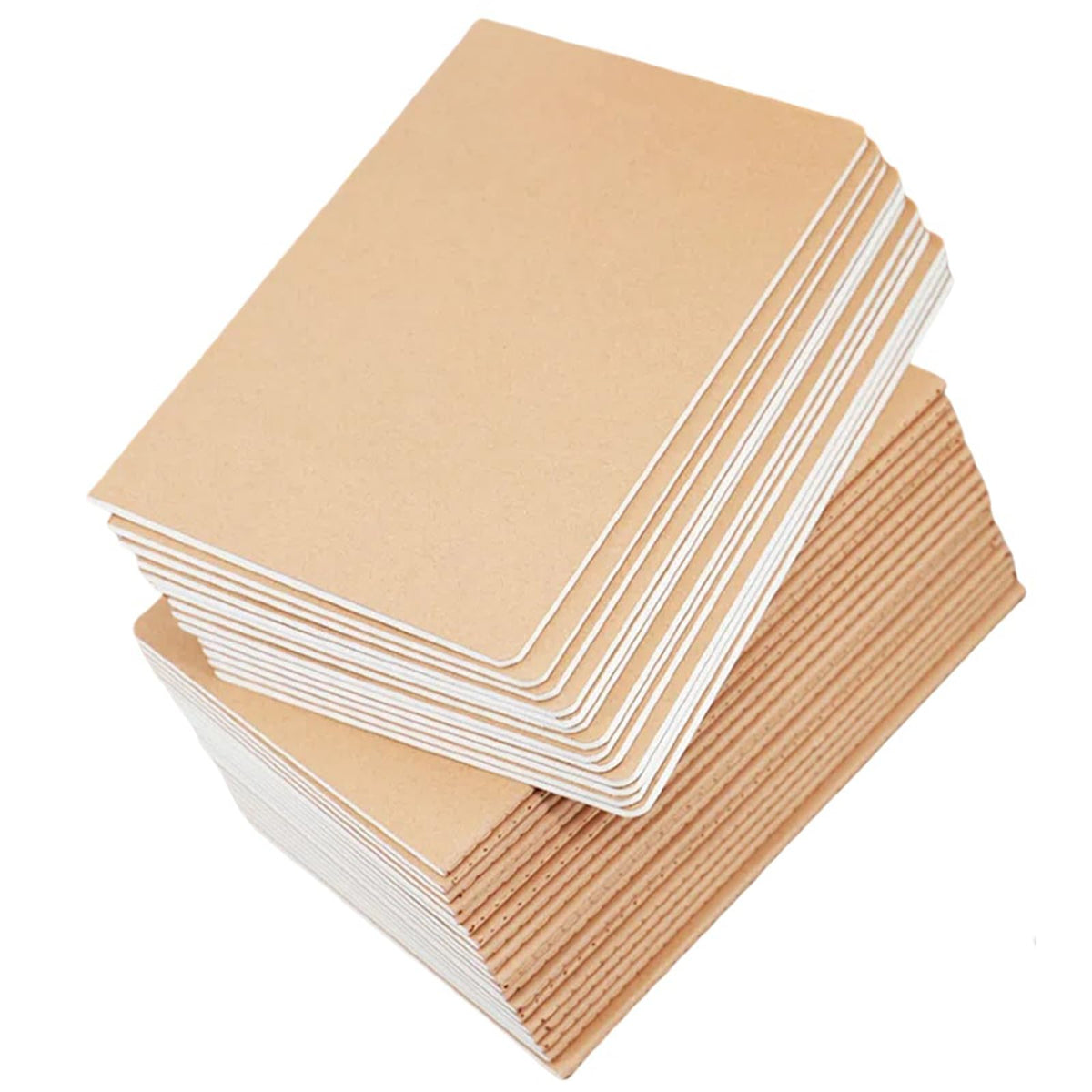 24 Pack A5 Kraft Notebook Journals for Writing 8.3x5.5 Inches Size College Ruled Subject Notebooks 60 Pages with Lined Paper Students and Office Notebook