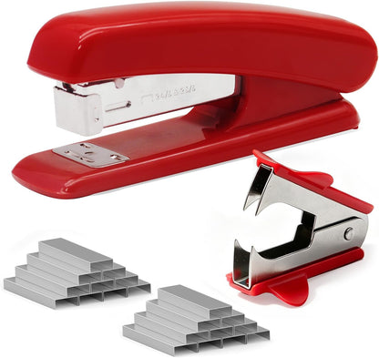 Pink Office Stapler, Paper Stapler and Staples, Pink Office Supplies