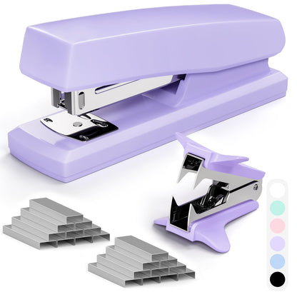 Pink Office Stapler, Paper Stapler and Staples, Pink Office Supplies