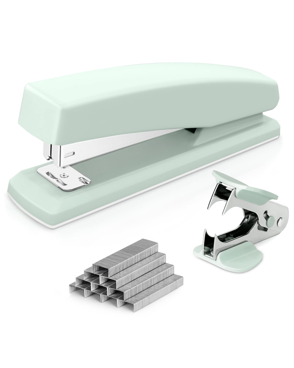 Deli Stapler, 25 Sheet Capacity, 1000 Staples & Staple Remover, Blue