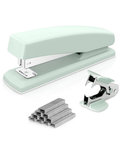 Deli Stapler, 25 Sheet Capacity, 1000 Staples & Staple Remover, Blue