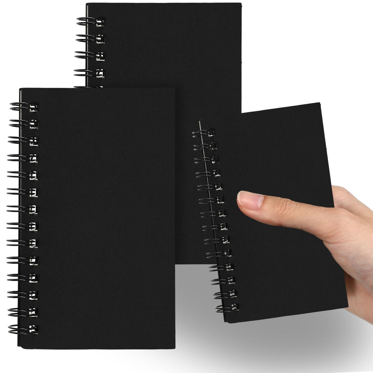 Jutom 18 Pcs Small Spiral Notebook Memo Pad 3x5, Orange