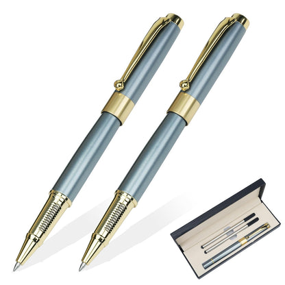 YIVONKA Ballpoint Pen Black Refill,Luxury Ballpoint Line width 0.5mm,Best Ball Pen Gift Set for Men & Women Professional Executive,Office,Nice BallPens Classy Gift Box (Blue)