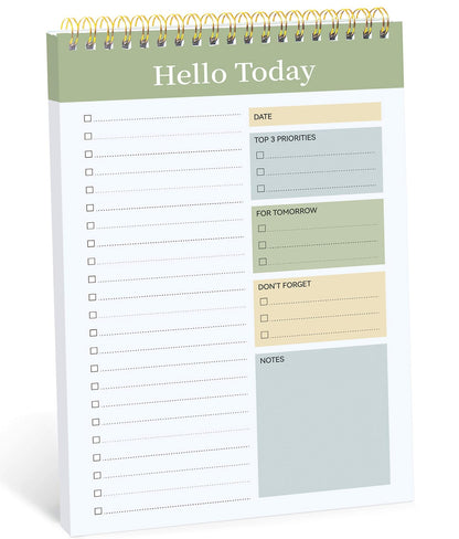 Taja To Do List Notepad, Undated Daily Planner for Work and Goal Setting