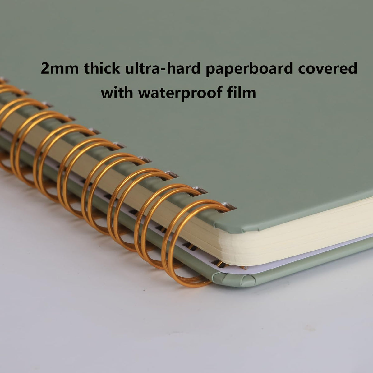 Thick Superhard Cover,Top Spiral Notebook 8.5x11,Top Bound Spiral Notebook,3 Pack,Lined Notepad,3x160 Pages, College Ruled,100GSM