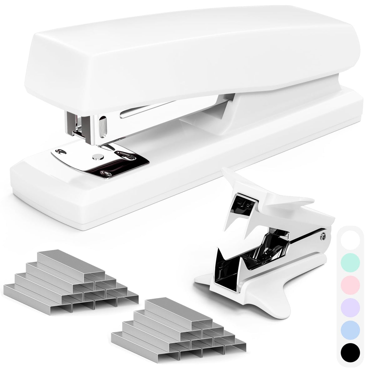 Pink Office Stapler, Paper Stapler and Staples, Pink Office Supplies