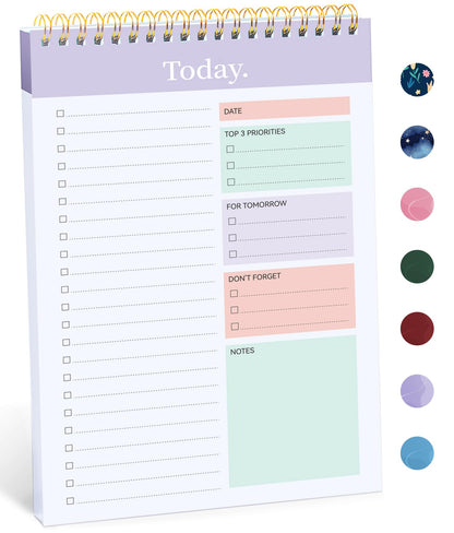 Taja To Do List Notepad, Undated Daily Planner for Work and Goal Setting