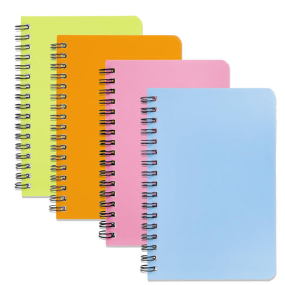 YiHenTiezz 8Pack Beige Small Spiral Notebook 4.2"x 6.1" Pocket Notepad