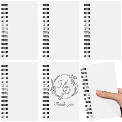 Jutom 18 Pcs Small Spiral Notebook Memo Pad 3x5, Orange
