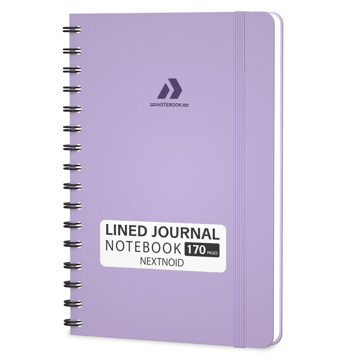 Nextnoid Lined Spiral Notebook Journal For Women & Men - A5(5.8" x 8.3") 170 Pages, Hardcover Notebooks for Work & Note Taking, College Ruled Journals for Writing - Grey