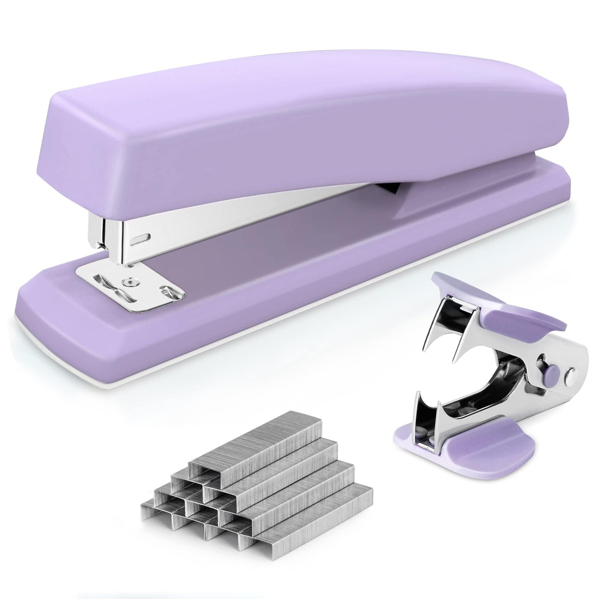 Deli Stapler, 25 Sheet Capacity, 1000 Staples & Staple Remover, Blue