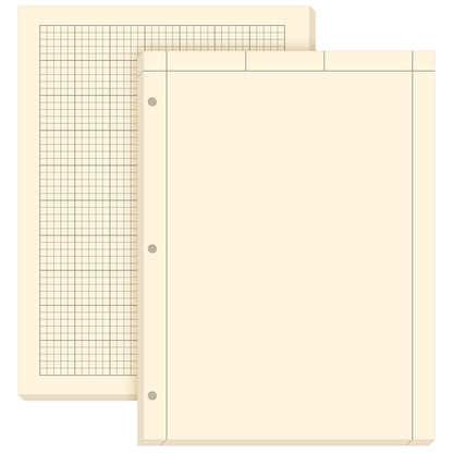 Seajan 5 Pcs Engineering Paper Notebook Engineer Computation Pad,Green