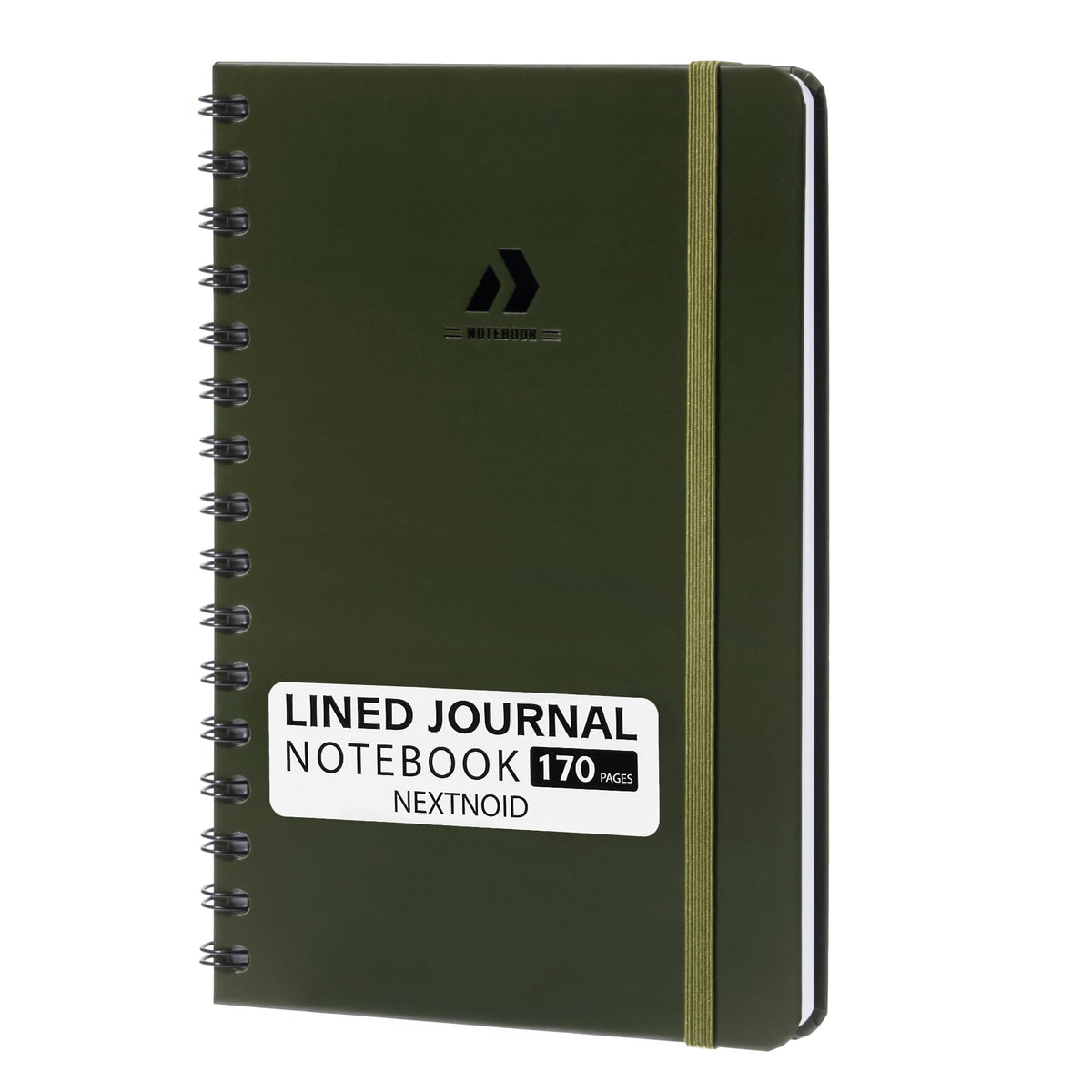 Nextnoid Lined Spiral Notebook Journal For Women & Men - A5(5.8" x 8.3") 170 Pages, Hardcover Notebooks for Work & Note Taking, College Ruled Journals for Writing - Grey