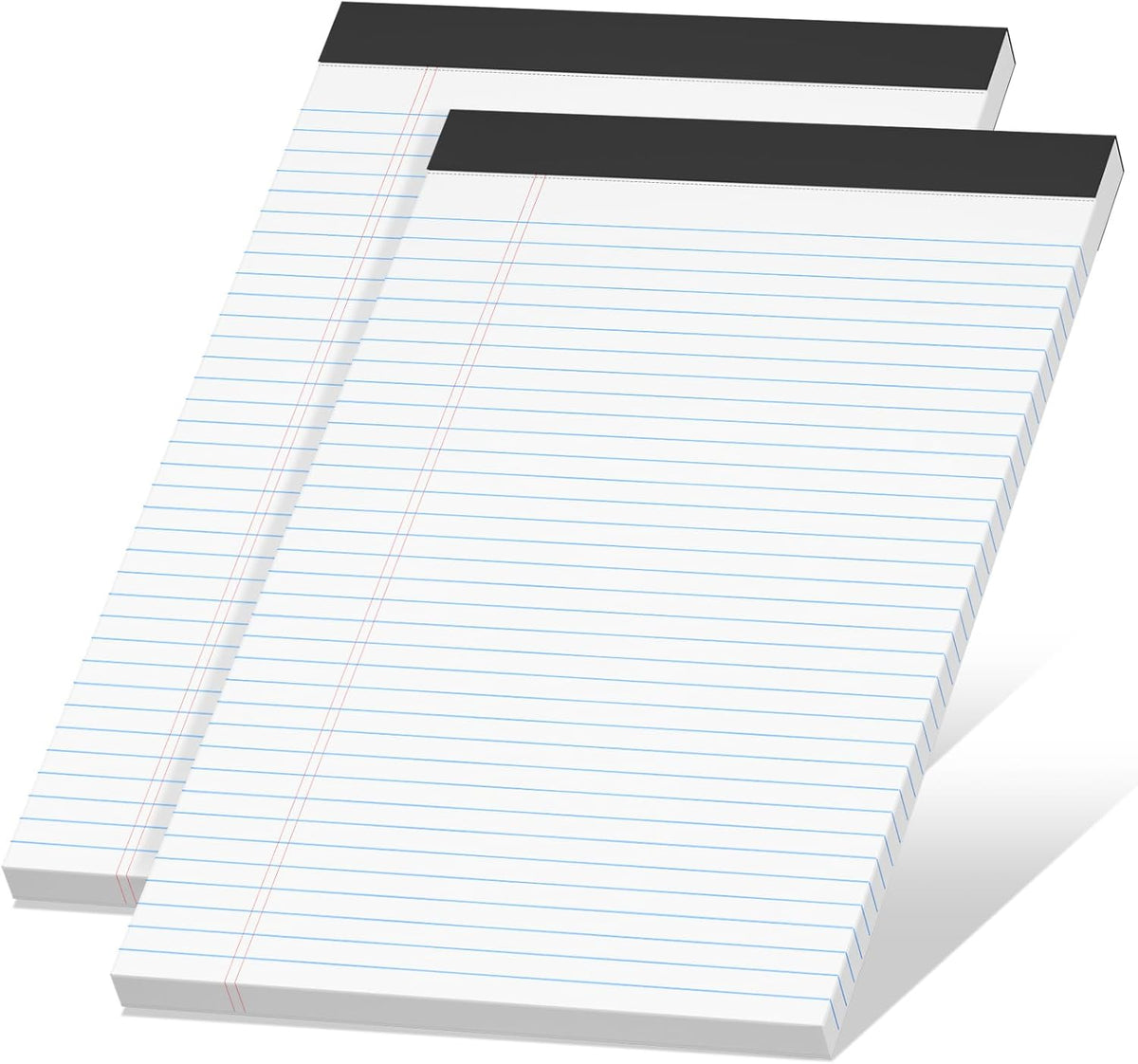 Legal Pads 8.5 x 11 Notepad, 2 Pack White Note Pads 8.5'' x 11'' for Work