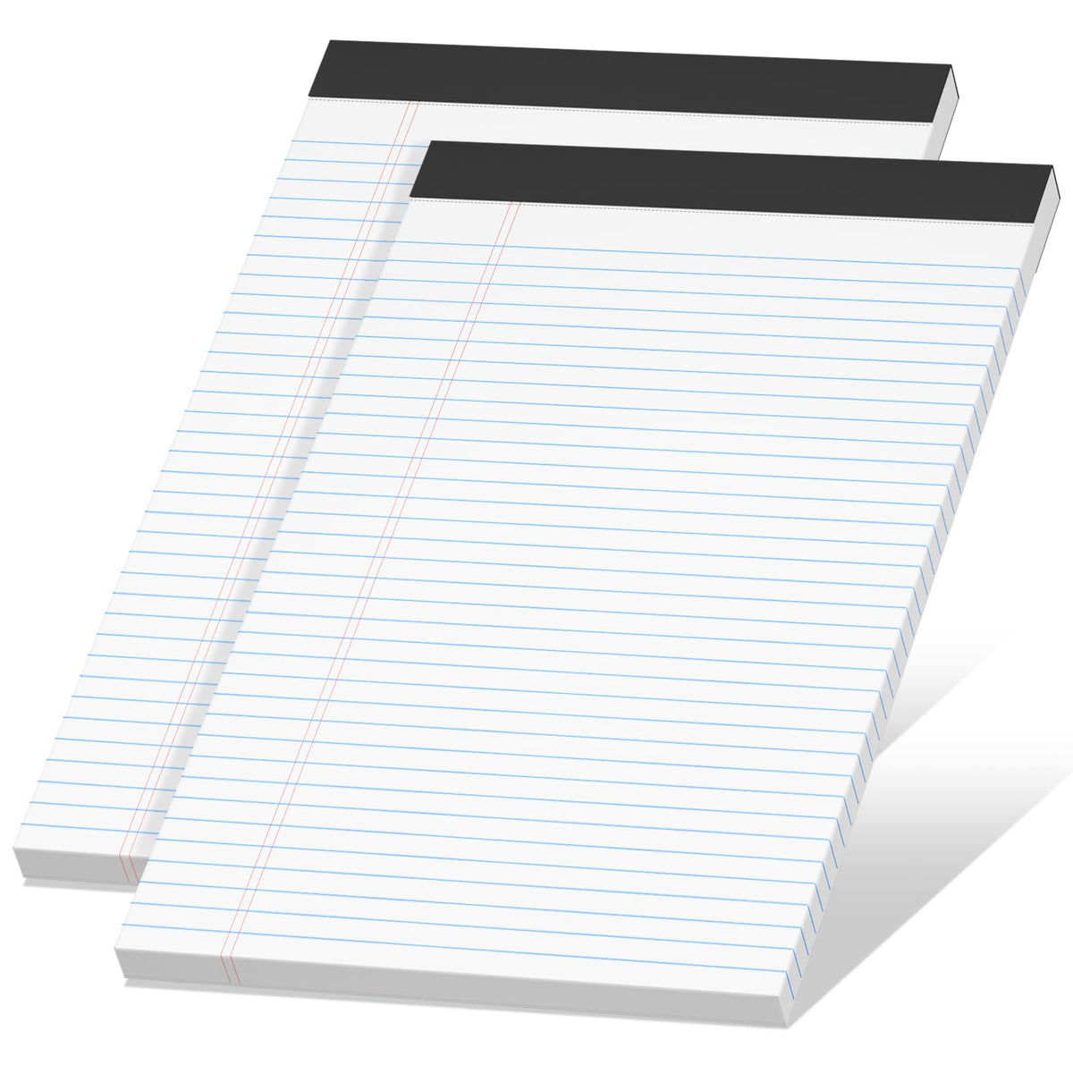 Legal Pads 8.5 x 11 Notepad, 2 Pack White Note Pads 8.5'' x 11'' for Work