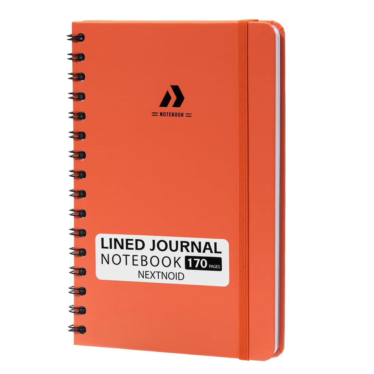 Nextnoid Lined Spiral Notebook Journal For Women & Men - A5(5.8" x 8.3") 170 Pages, Hardcover Notebooks for Work & Note Taking, College Ruled Journals for Writing - Grey