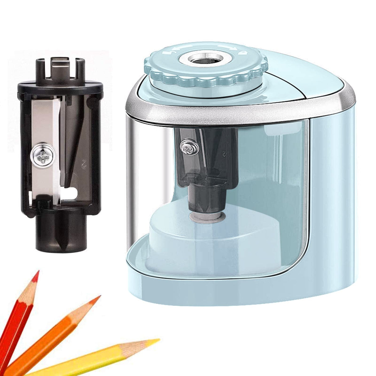 Aogwat Pencil Sharpener Electric Pencil Sharpener for Kids, Blade to Fast Sharpen, Suitable for No.2/School/Classroom/Office/Home (Black)