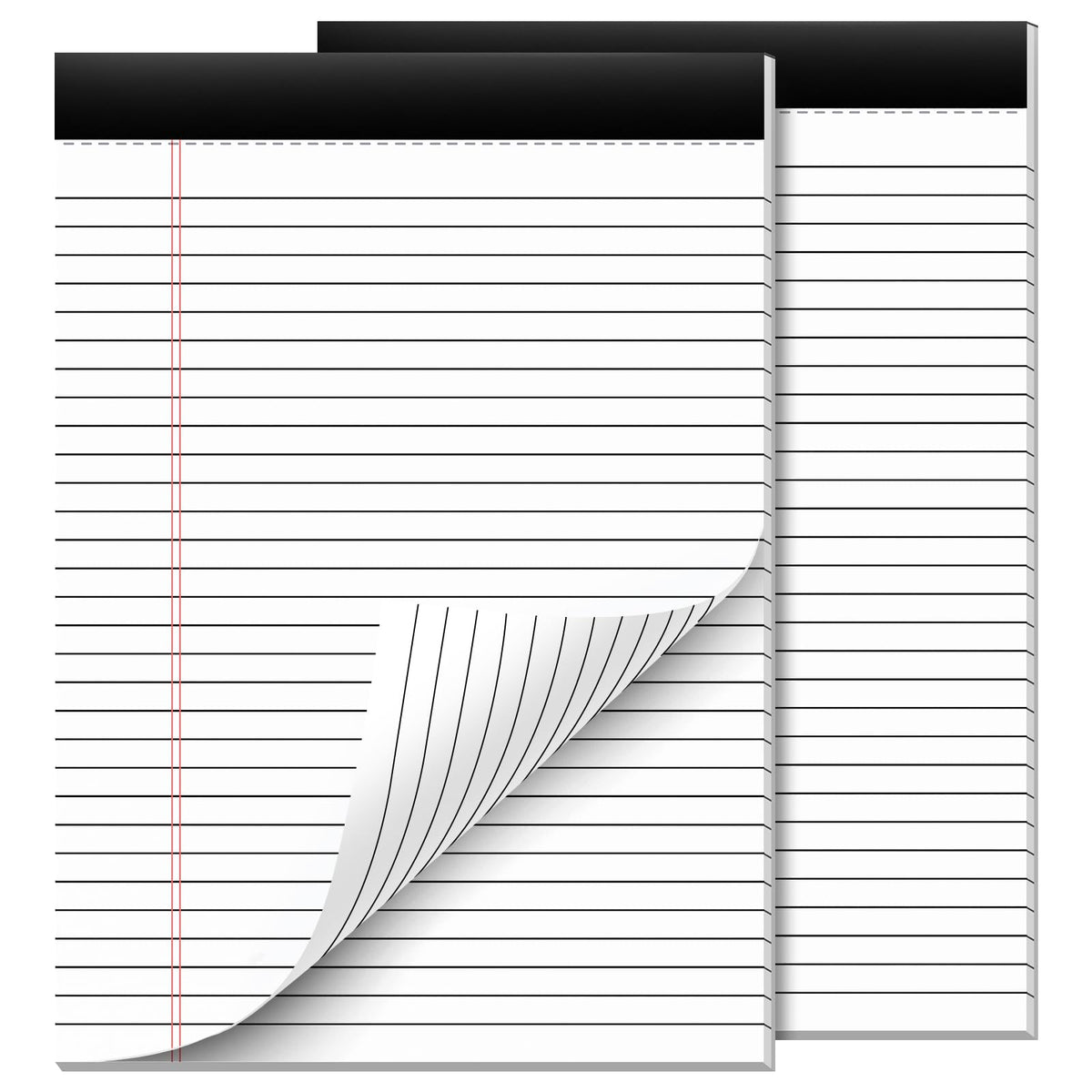 Nichela 5" x 8" Note Pads 12 Pack of Legal Pads 30 Sheets Notepad College Ruled Small Writing Pads Perforated Pages Paper Pads 80GSM Heavyweight Paper Note Pads for Home, Office, or School