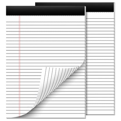 Nichela 5" x 8" Note Pads 12 Pack of Legal Pads 30 Sheets Notepad College Ruled Small Writing Pads Perforated Pages Paper Pads 80GSM Heavyweight Paper Note Pads for Home, Office, or School