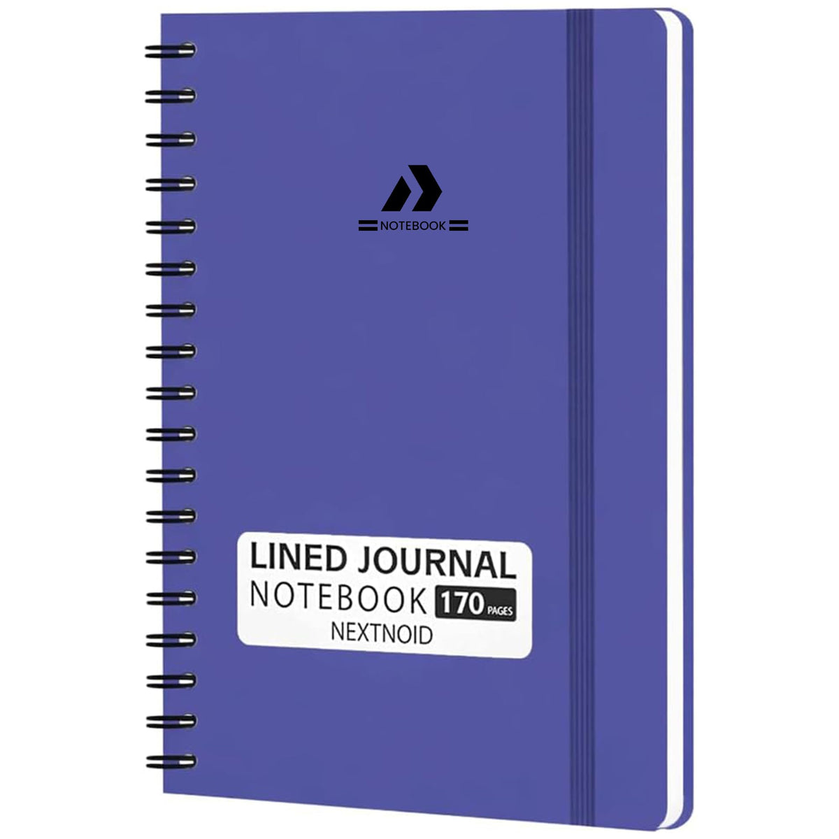 Nextnoid Lined Spiral Notebook Journal For Women & Men - A5(5.8" x 8.3") 170 Pages, Hardcover Notebooks for Work & Note Taking, College Ruled Journals for Writing - Grey