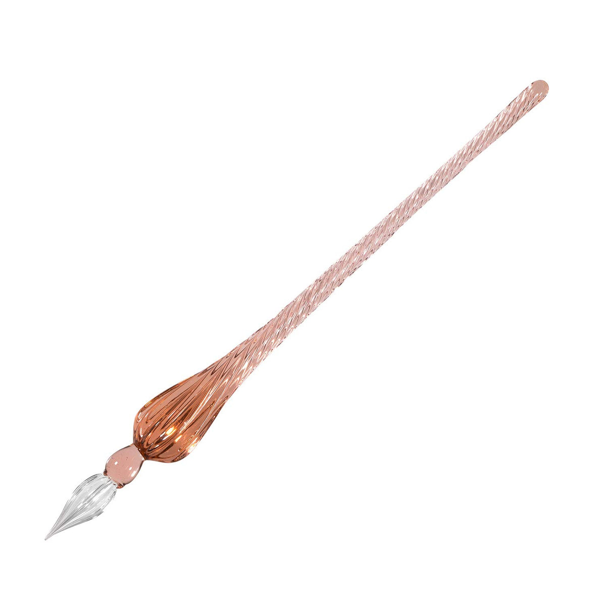molshine Handmade Glass Dip Pen Crystal Calligraphy Pen Signature Dipped Pen for Artist Women Men Teens,Writing Drawing Decoration Gifts (Lake Blue)