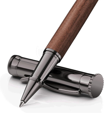 WEMATE Wood Rollerball Pen Set, Nice Pen for Men, Fancy Look - Red Padouk