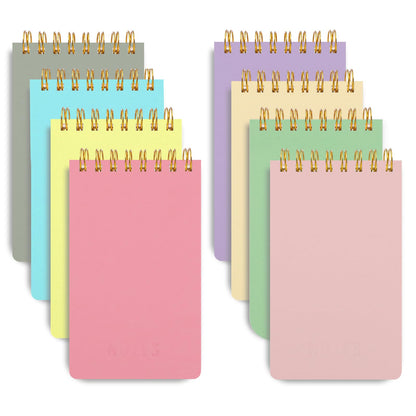 Thboxes Pocket Notebooks 8 Pack, 3x5 Inch Mini Pads Spiral, Macaron Colors